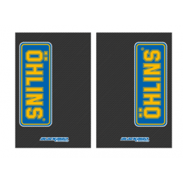KIT ADESIVI FODERI FORCELLA OHLINS SU FONDO CARBONIO