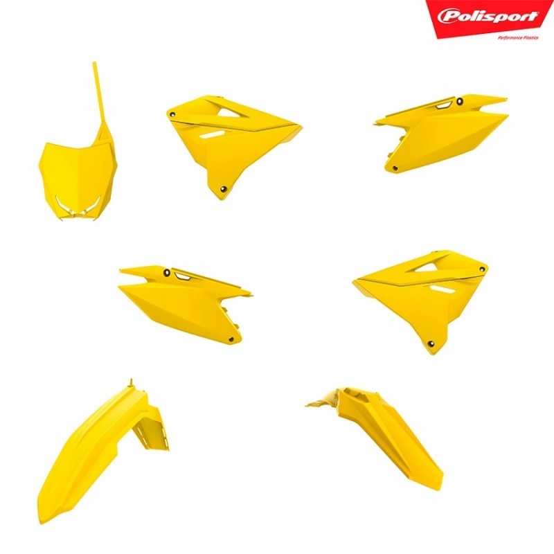 Kit plastiche Restyling Polisport SUZUKI RM 125/250 2001 - 12 - GIALLO