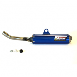 HGS HUSQVARNA 125 TC (2016-18) - SILENZIATORE ANODIZZATO BLU